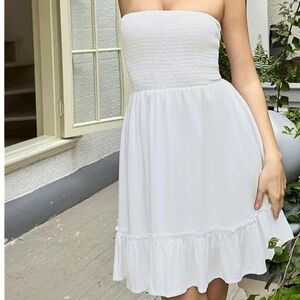 Tsher Tube Top Strapless Mini Dresses